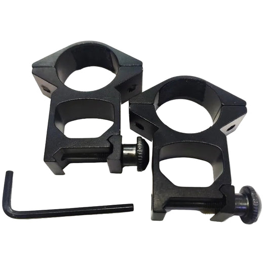 SOPORTES DE ANILLOS DE MIRAS TELESCÓPICAS PARA RIEL 22MM