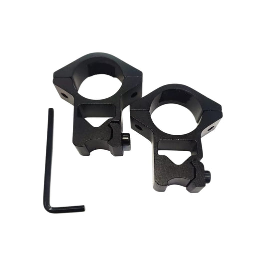 SOPORTES DE ANILLOS DE MIRAS TELESCÓPICAS PARA RIEL 11MM