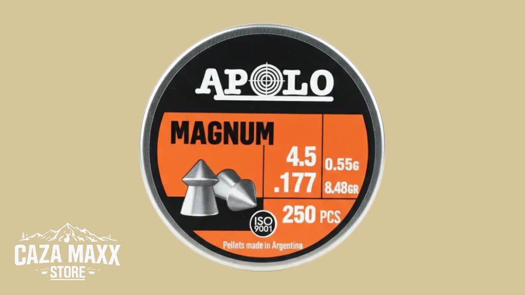 DIABOLOS APOLO MAGNUM CAL 4.5 DE 250 PCS (8.48GR)