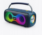 PARLANTE PORTÁTIL KP-812 BLUETOOTH DOBLE BOCINA LUCES RGB