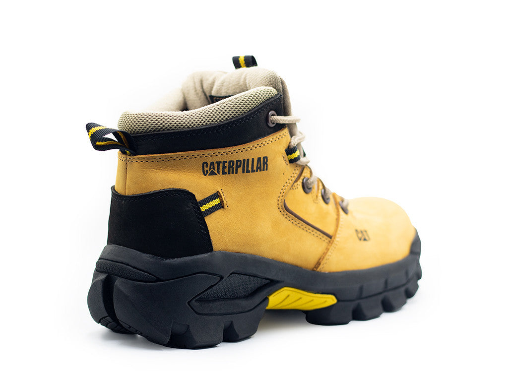 BOTAS CATERPILLAR UNISEX EN CUERO 100% GENUINO CON PUNTERA 600V