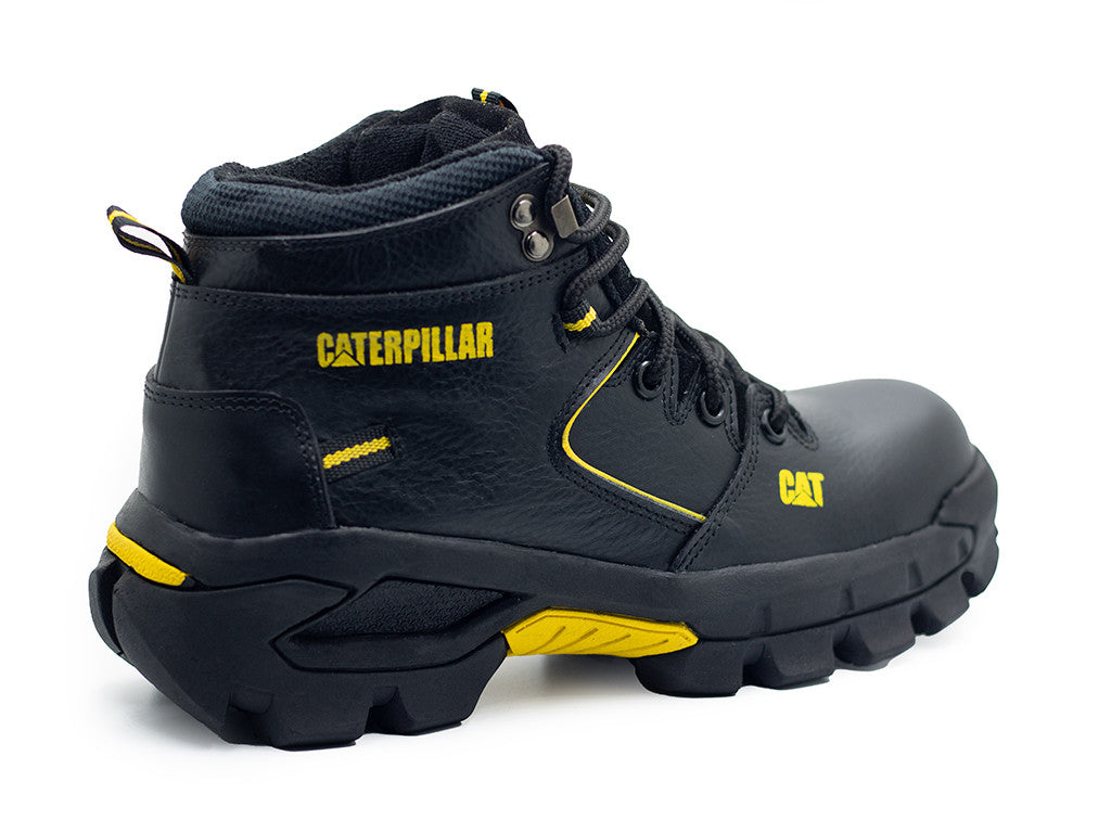 BOTAS CATERPILLAR UNISEX EN CUERO 100% GENUINO CON PUNTERA 600V
