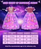 DISFRAZ DE PRINCESA ILUMINADO PARA NIÑAS