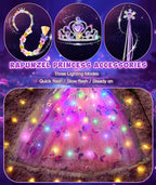 DISFRAZ DE PRINCESA ILUMINADO PARA NIÑAS