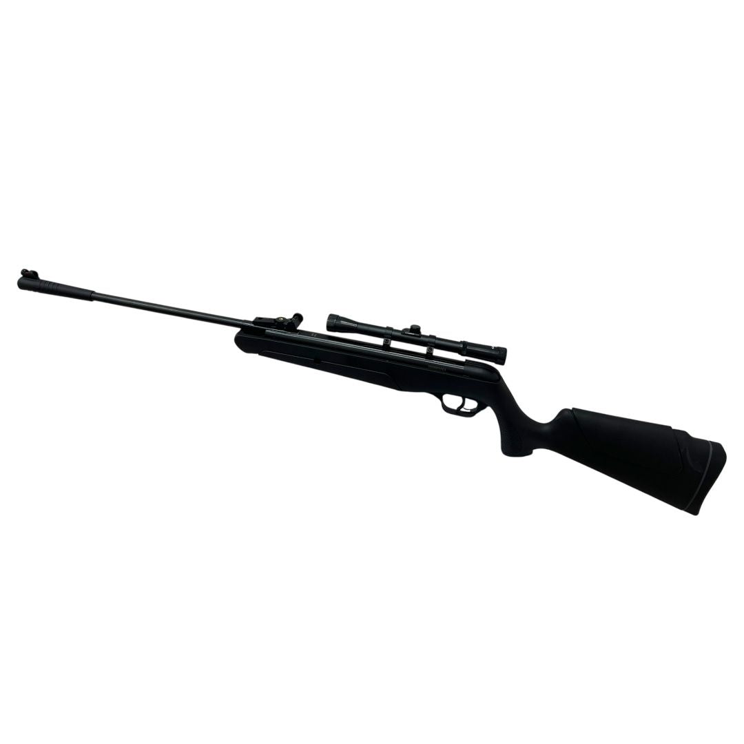 Rifle de aire comprimido CAMO lb600 polímero negro resorte cal 5.5 de 550 fps