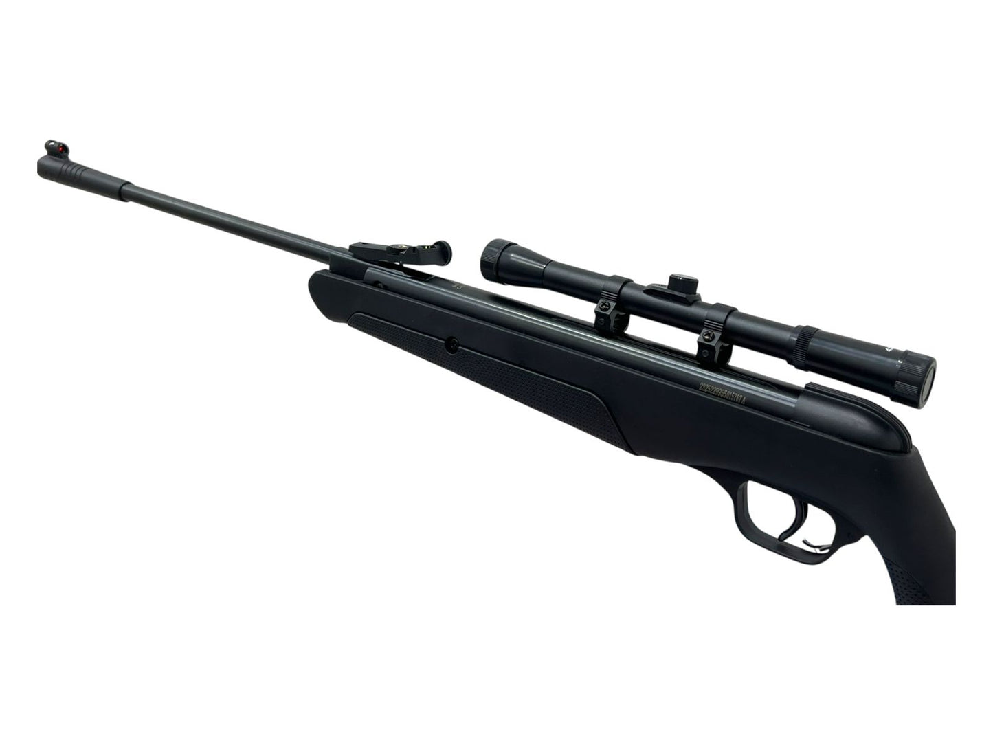 Rifle de aire comprimido CAMO lb600 polímero negro resorte cal 5.5 de 550 fps