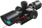 MIRA TELESCÓPICA 2.5-10X40 CON LÁSER ROJO