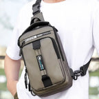 BOLSO MANOS LIBRES PARA CABALLERO DE CRUZAR IMPERMEABLE