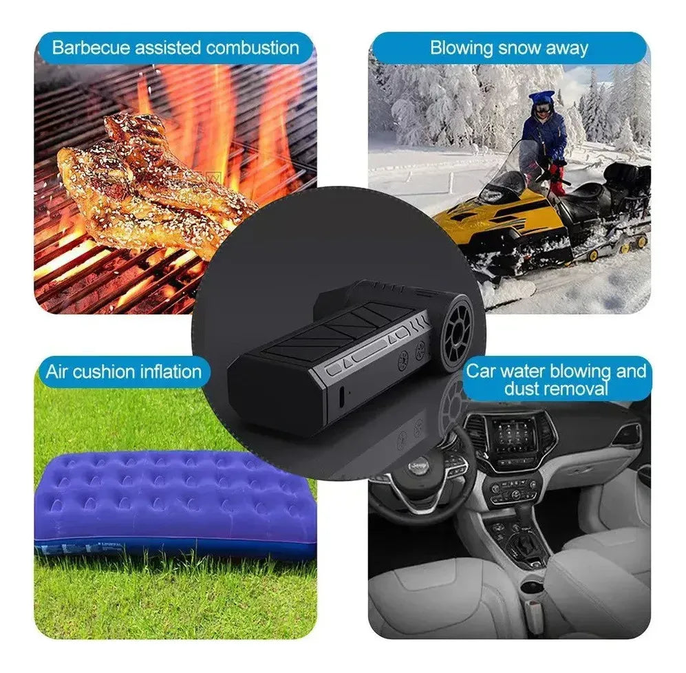 SOPLADOR TURBO PORTÁTIL, VENTILADOR JET 130000 RPM