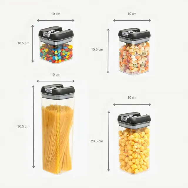 SET DE CONTENEDORES X7, IDEAL PARA GRANOS, CEREALES Y MÁS