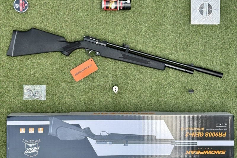 RIFLE PCP SNOWPEAK PR900 GEN2 MULTI-TIRO X9 EN POLÍMERO NEGRO