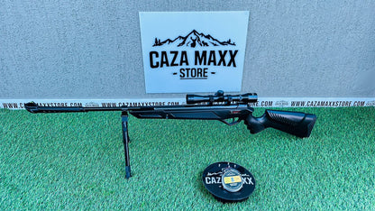 RIFLE DE RESORTE HEDEF DEFENCE EN POLÍMERO NEGRO CAL 4.5/5.5 DE 650 FPS