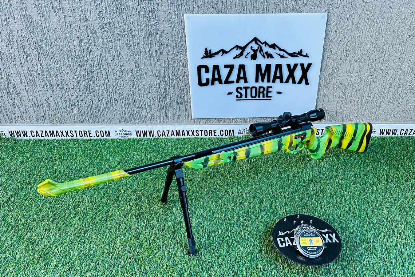 RIFLE RESORTE HEDEF CAMUFLADO VERDE SELVA