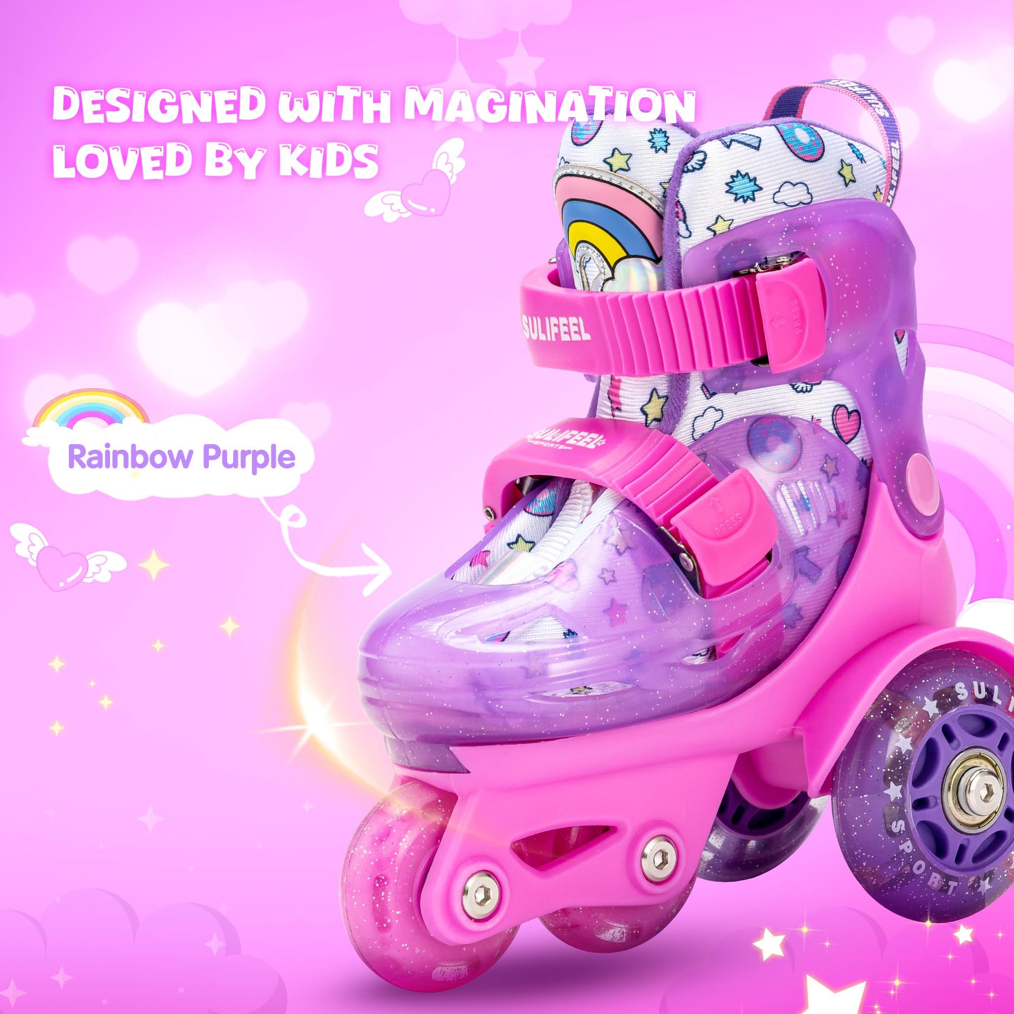 PATINES DE RUEDAS AJUSTABLES PARA NIÑOS Y NIÑAS