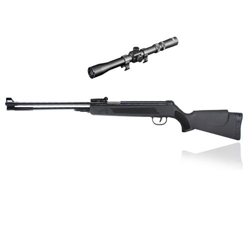 Rifle chinesse de resorte wf600p polimero negro cal 5.5/22 de 500 fps