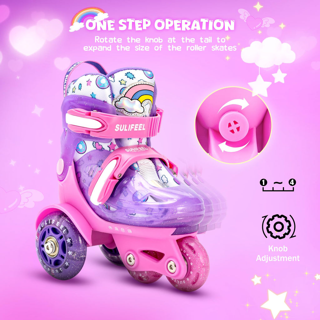 PATINES DE RUEDAS AJUSTABLES PARA NIÑOS Y NIÑAS