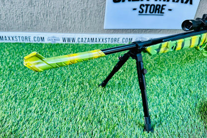 RIFLE DE RESORTE HEDEF DEFENCE EN POLÍMERO CAMUFLADO SELVA CAL 4.5/5.5 DE 650 FPS