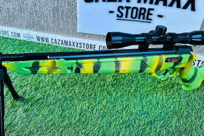 RIFLE DE RESORTE HEDEF DEFENCE EN POLÍMERO CAMUFLADO SELVA CAL 4.5/5.5 DE 650 FPS