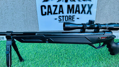 RIFLE DE RESORTE HEDEF DEFENCE EN POLÍMERO NEGRO CAL 4.5/5.5 DE 650 FPS