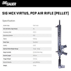 RIFLE PCP SIG SAUER MCX VIRTUS SEMI-AUTO 30X