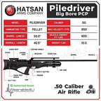 RIFLE PCP HATSAN PILEDRIVER BIG BORE MONO-TIRO