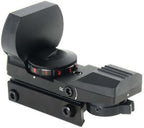 MIRA REFLEX ROJA Y VERDE CON 4 RETÍCULAS PARA RAIL DE 11MM