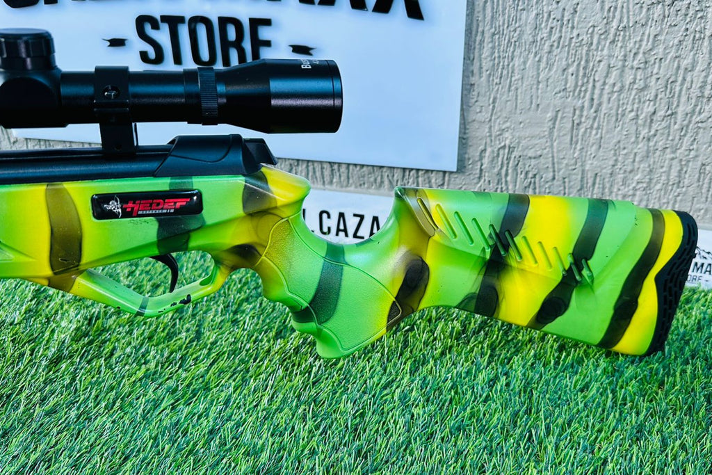 RIFLE RESORTE HEDEF CAMUFLADO VERDE SELVA