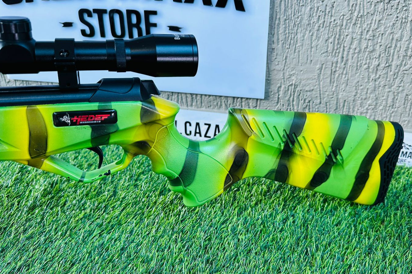 RIFLE RESORTE HEDEF CAMUFLADO VERDE SELVA