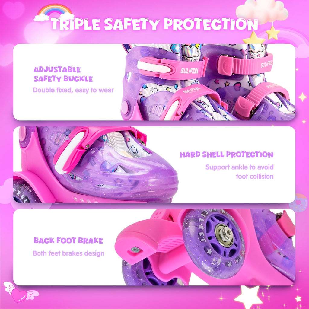 PATINES DE RUEDAS AJUSTABLES PARA NIÑOS Y NIÑAS