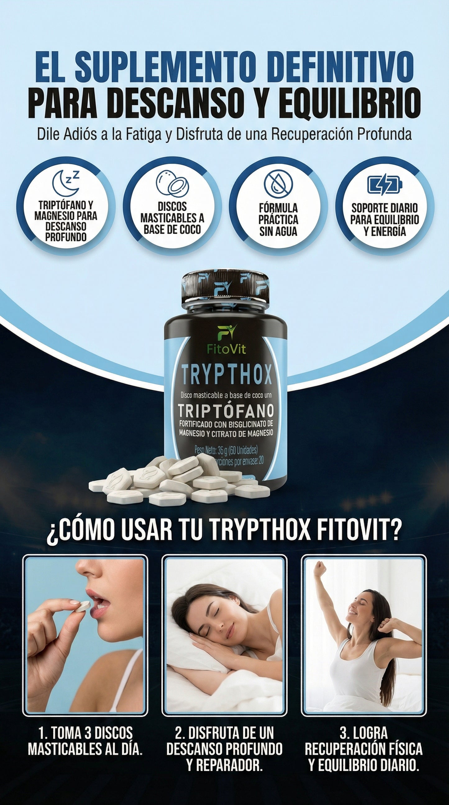 TRIPTÓFANO X60 UNIDADES