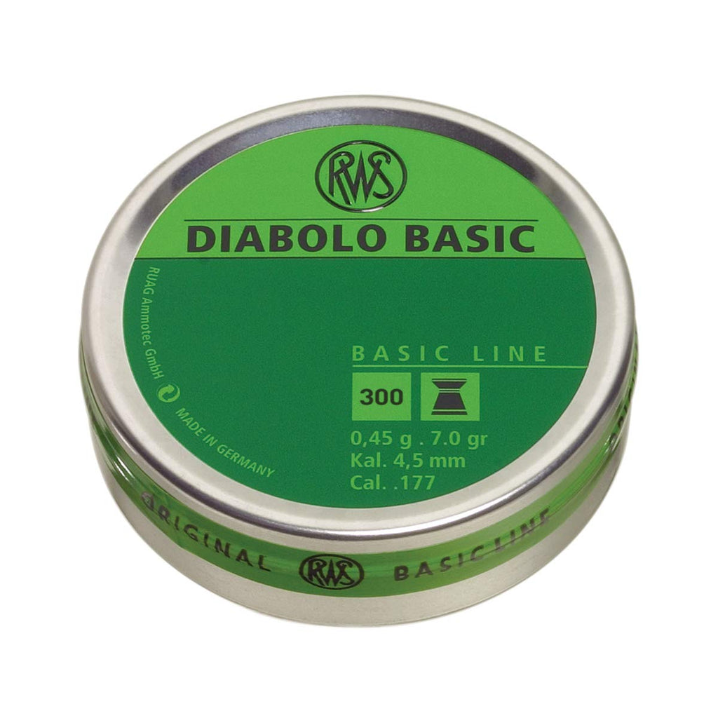 DIABOLOS RWS DIABOLO BASIC CALIBRE 4.5 DE 300 UNIDADES