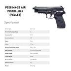 PISTOLA CO2 SIG SAUER P226 MK-25 SEMI-AUTO 16X