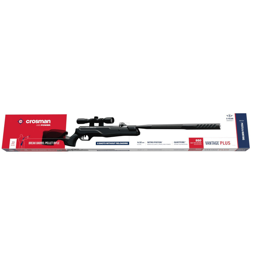 RIFLE NITRO PISTÓN CROSMAN CVANP2X VANTAGE PLUS MULTI-TIRO 6X