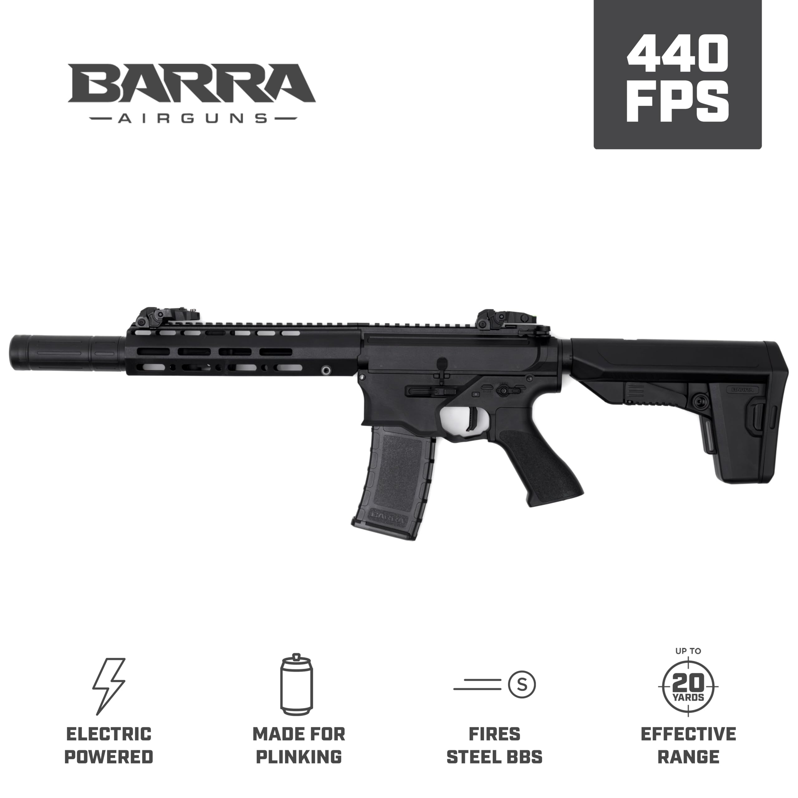 RIFLE AEG BARRA 400E GEN2 AUTOMÁTICO 100X