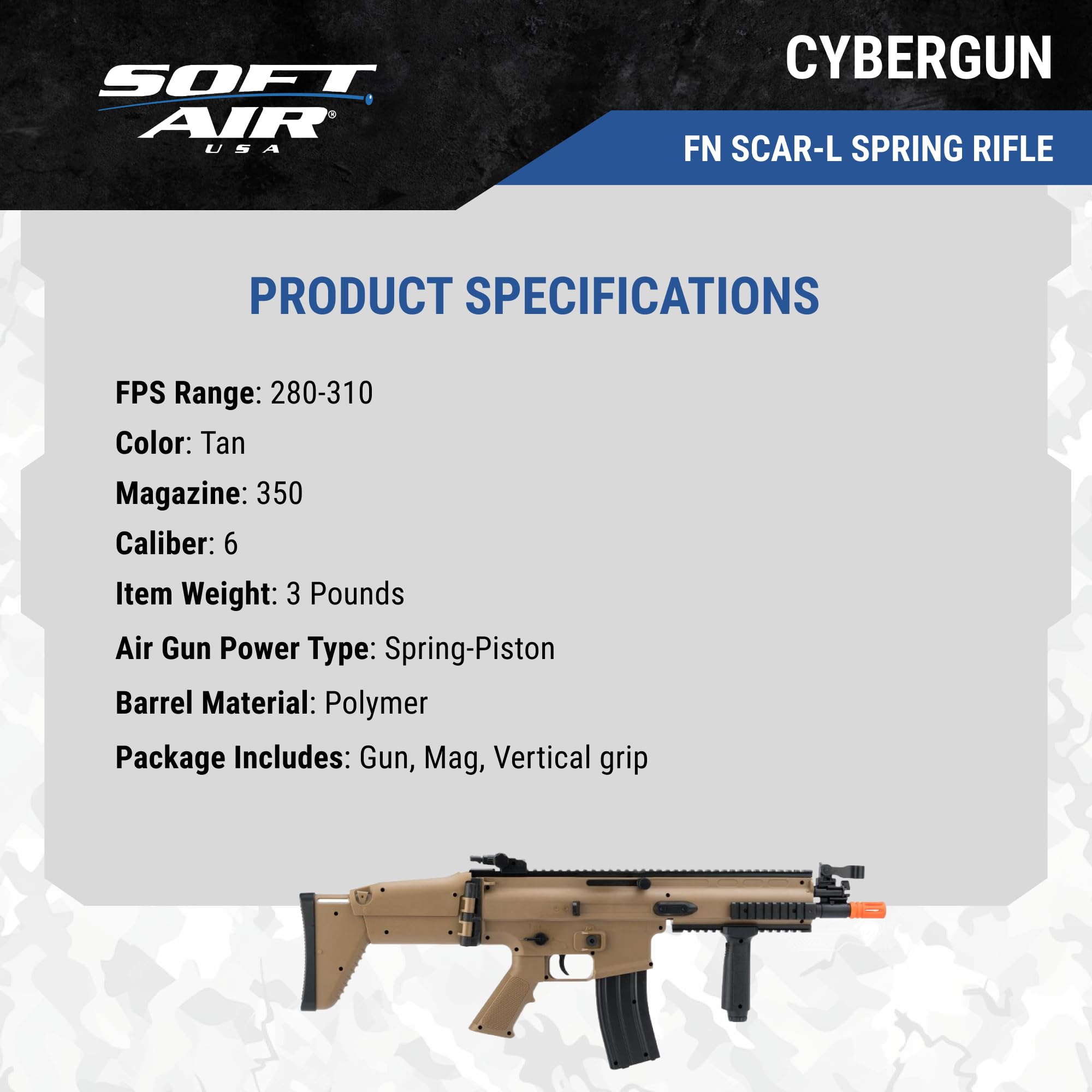 RIFLE SCAR-L AIRSOFT