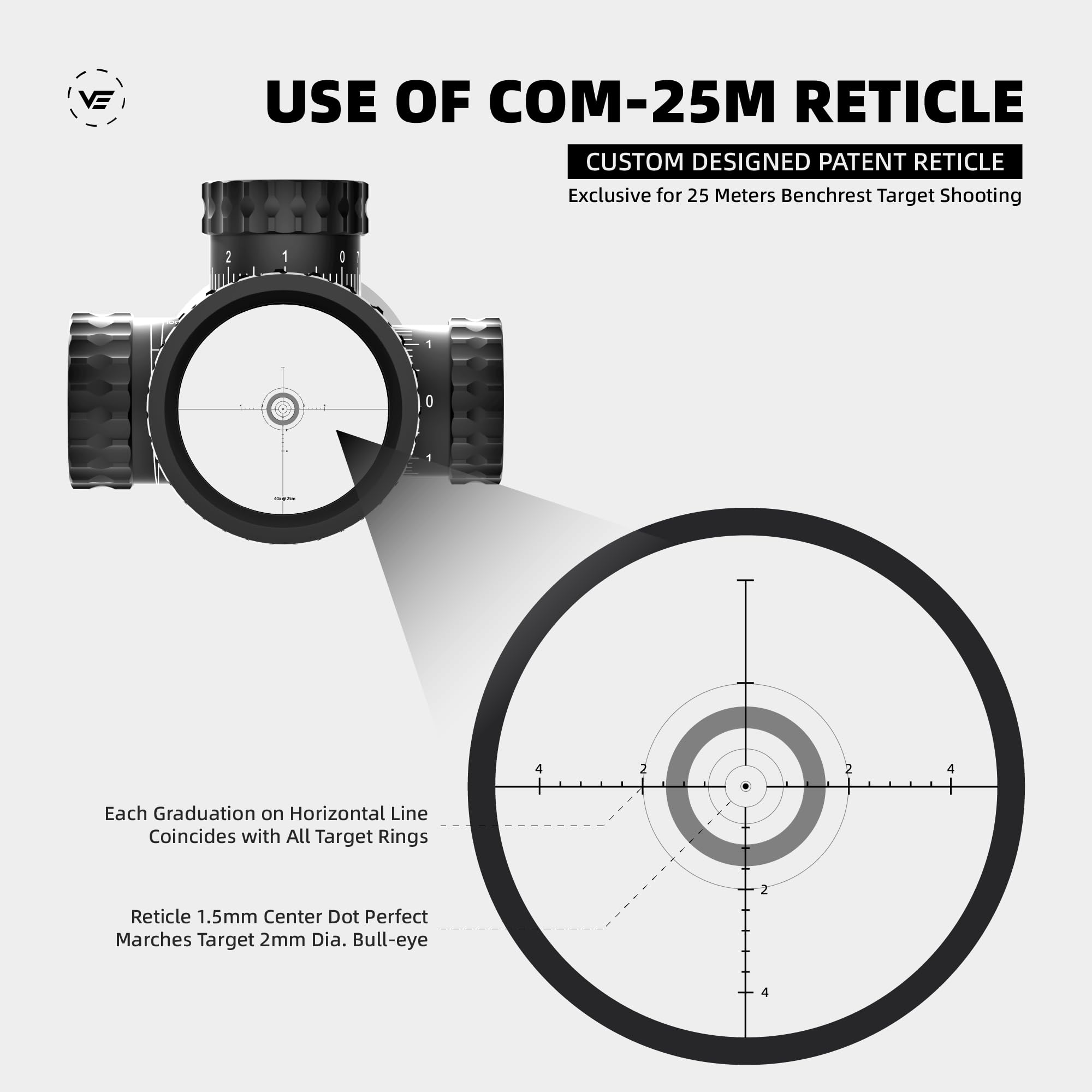 MIRA VECTOR SENTINEL 10-40X50 PARA RIEL 20 mm
