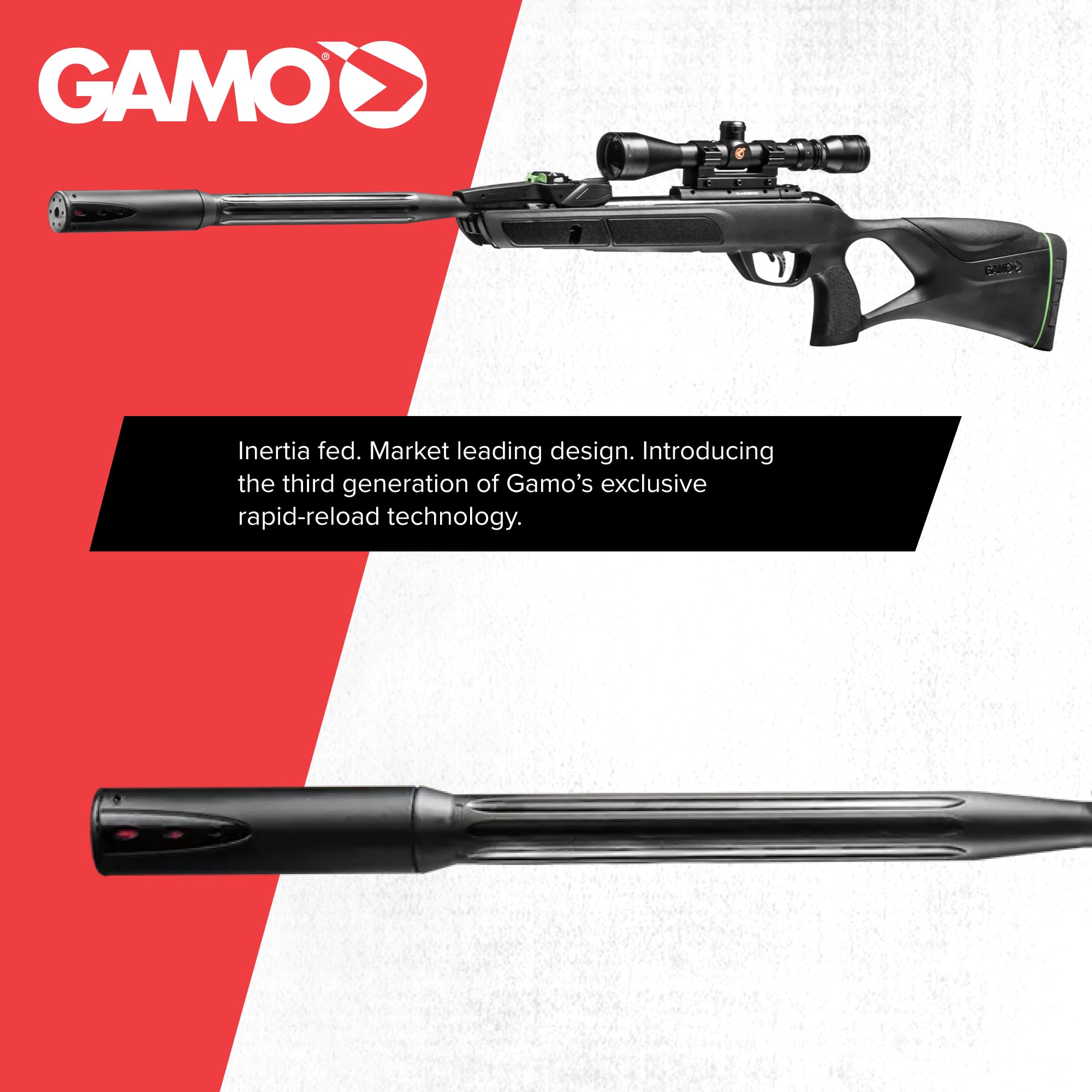 RIFLE NITRO PISTÓN GAMO SWARM FUSIÓN 10X GEN3I MULTI-TIRO 10X