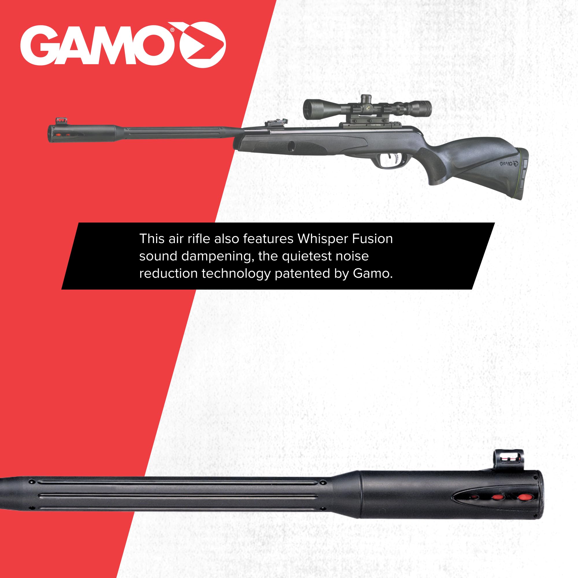 RIFLE NITRO PISTÓN GAMO WHISPER FUSIÓN MACH 1 MONO-TIRO