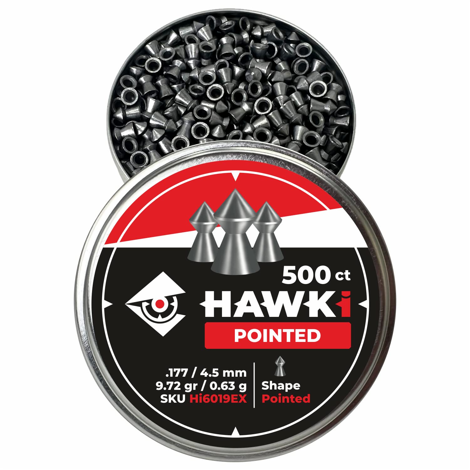DIABOLOS HAWKI POINTED CALIBRE 4.5 DE 500 UNIDADES