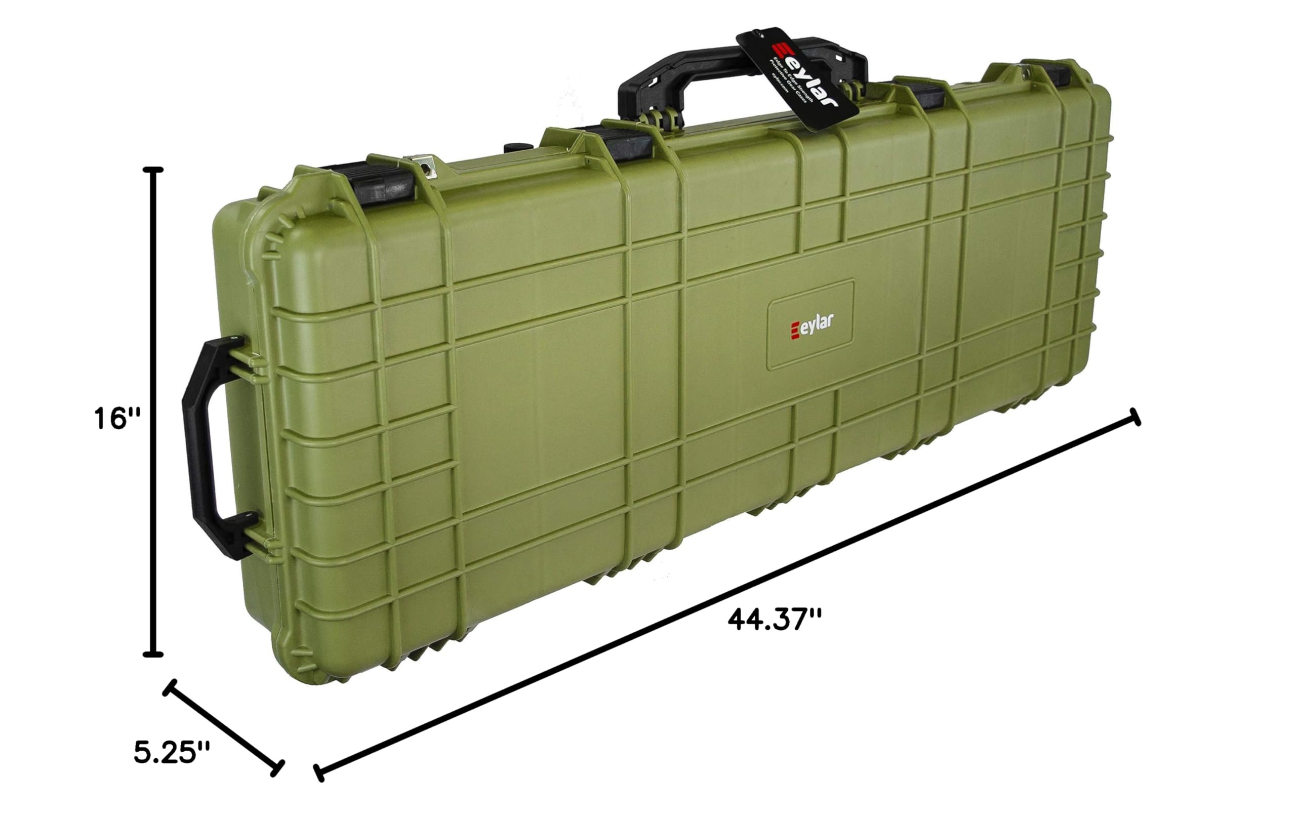 ESTUCHE RÍGIDO PROTECTOR CON RUEDAS EYLAR DE 44 PULGADAS PARA RIFLES
