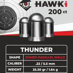 DIABOLOS HAWKI THUNDER CALIBRE 5.5 DE 200 UNIDADES
