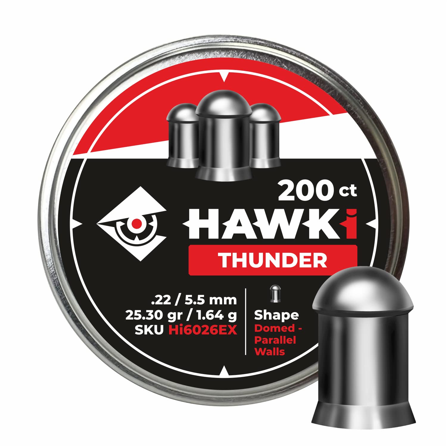 DIABOLOS HAWKI THUNDER CALIBRE 5.5 DE 200 UNIDADES