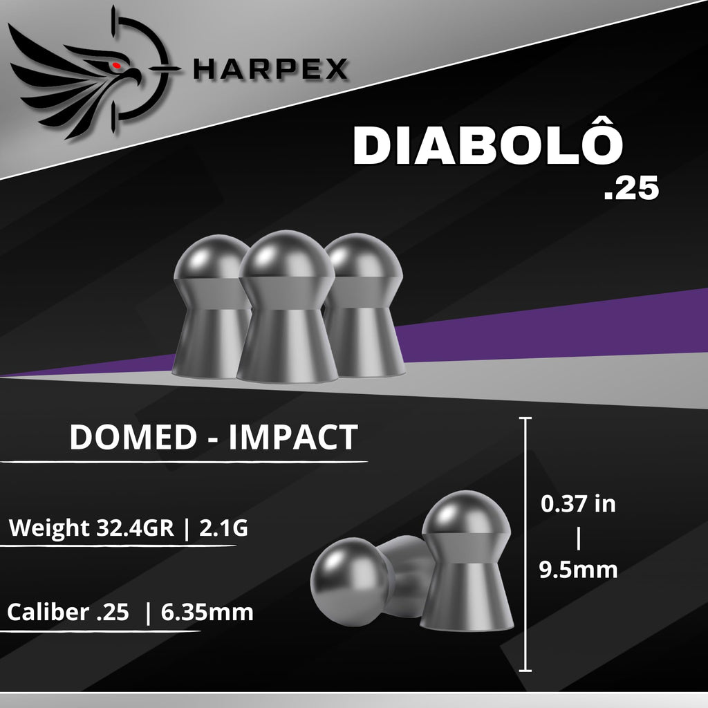 DIABOLOS HARPEX DIABOLÓ CALIBRE 6.35 DE 90 UNIDADES