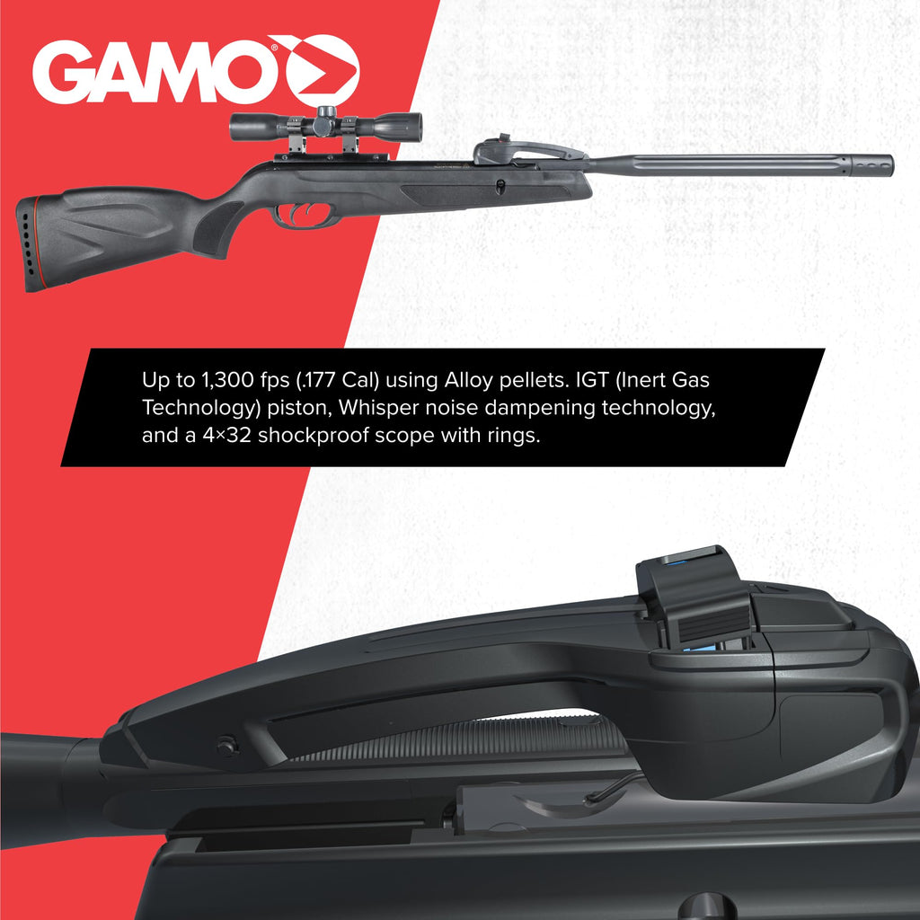 RIFLE NITRO PISTÓN GAMO SWARM WHISPER MULTI-TIRO 10X