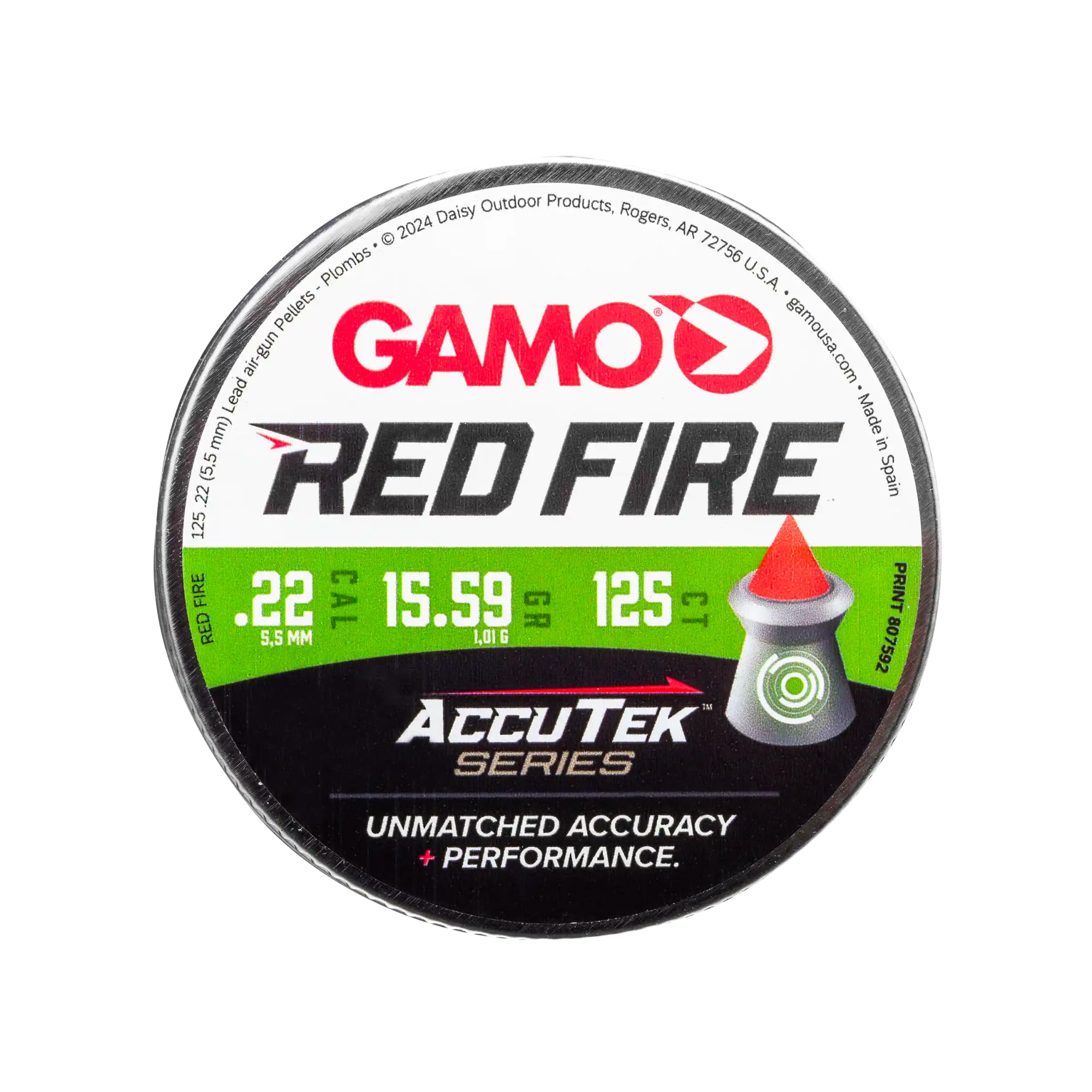 DIABOLOS GAMO RED FIRE CALIBRE 5.5 DE 125 UNIDADES