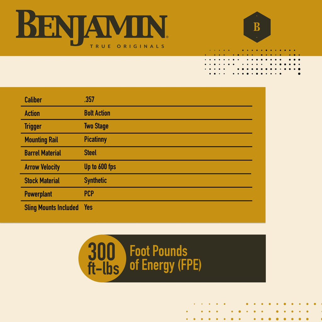 RIFLE PCP BENJAMIN AIRBOW M600 DE FLECHAS MONO-TIRO
