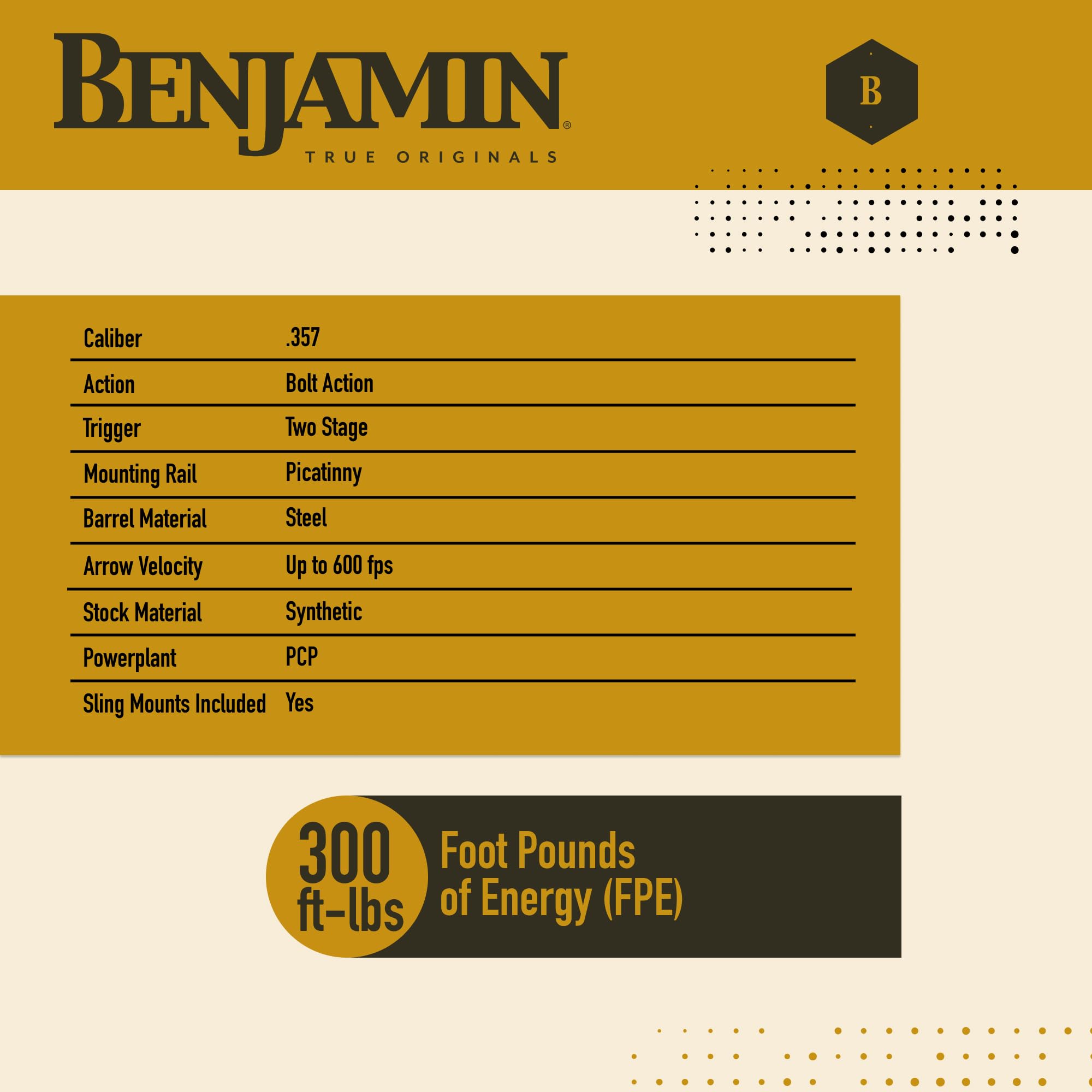 RIFLE PCP BENJAMIN AIRBOW M600 DE FLECHAS MONO-TIRO