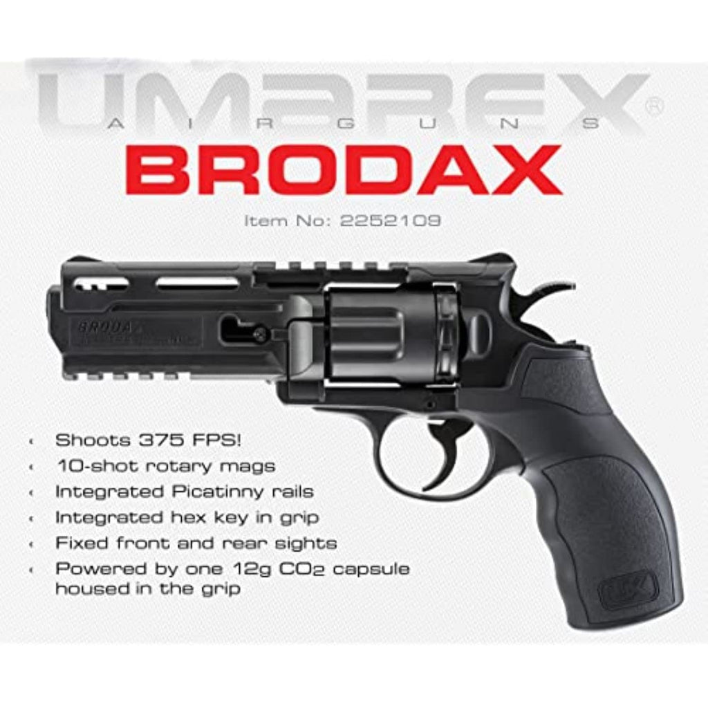 PISTOLA CO2 UMAREX BRODAX SEMI-AUTO 10X