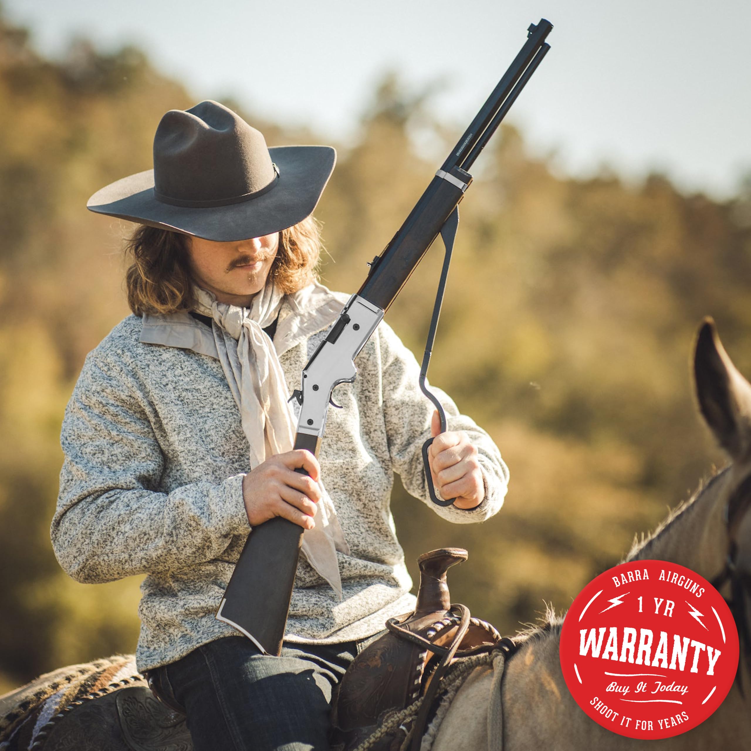 RIFLE PCA BARRA 1866 COWBOY DOBLE-MUNICIÓN