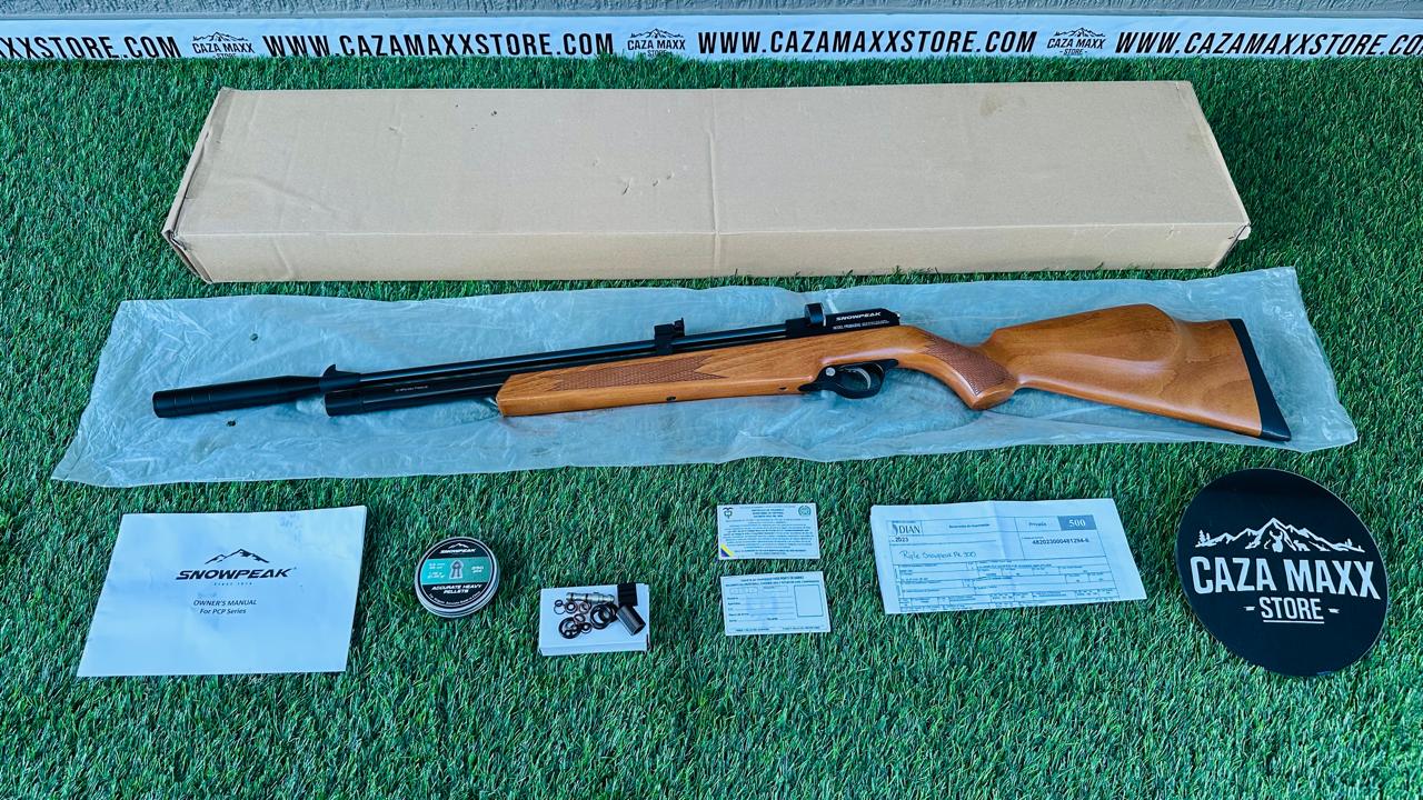 RIFLE PCP SNOWPEAK PR900 GEN2 MULTI-TIRO X7 EN MADERA